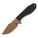 Tenable Tiny Dancer G014A1 – 3.17" Rose Gold Coated D2 Drop Point Blade, Black G10 Handle, Fixed Blade EDC Knife