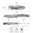 Remette Kestrel 2.83" S35VN Titanium Gray RTPO-B