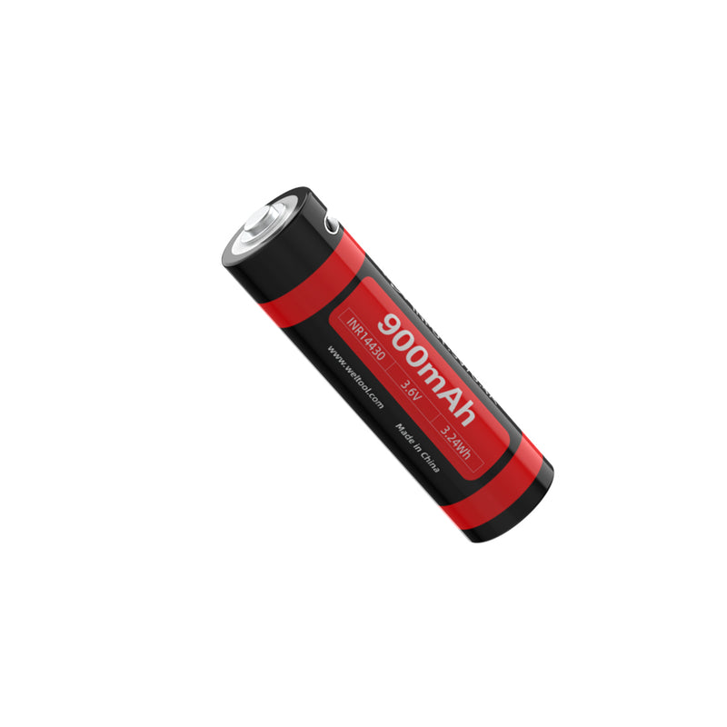 Weltool UB14-09 Type-C USB rechargeable 14500 Li-ion battery 900mAh