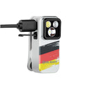 Olight Oclip Pro – Floodlight, Spotlight & Red Light Clip Flashlight (Bundesflagge)
