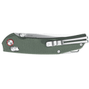 SRM Asika - 3.46" Brushed Blade - Green Micarta Handle - 411L-MG