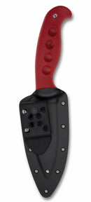 Spyderco Temperance Trainer – 4.15" Blunted 420J2 Satin Blade, Red FRN Handle, Boltaron Sheath – FB05TRD