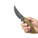 Kubey Scimitar 3.46" 14C28N Brown Ultem KUB173H