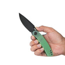 Kubey Knife Momentum 3.43" AUS-10 Jade G10 KUB344J