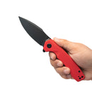 Kubey Knife Calyce 3.27" AUS-10 Black Red G10 KUB901I