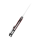 Kansept  Fenrir 3.48" Black and Red G10 + Black TiCn Coated Titanium K1034A2