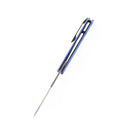 Kansept Prickle T1012A4 – 3.53" 154CM Blade, Blue G10 Handle, Max Tkachuk Design Flipper Knife