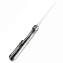 Kansept HAVÃƒËœRN 3.48" CPM S35VN Titanium + Rose Pattern Black & White Carbon Fiber Black and white K1069A2