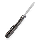 Kansept Tipper 3.38" Damascus Titanium with Tiger Stripe Finish Grey K1079A4