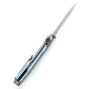 Kansept Tipper 3.38" CPM S35VN Blue Anodized Titanium Plain Blue K1079A1