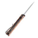 Kansept BTF 3.24" Damascus Brown Micarta K1064A5