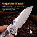 Remette Kestrel RTPO-D – 2.83" S35VN Reverse Tanto, Titanium Gray & Timascus