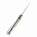 Tenable Fenrir T1034S7 – 3.45" Stonewashed 14C28N Blade, Jade G10 + Plain Aluminum Handle