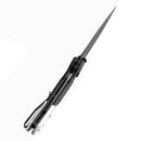 Tenable Fenrir T1034S2 – 3.45" Blackwash 14C28N Blade, Black Aluminum (Frag) + Plain Aluminum Handle