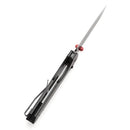 Tenable Beaver T1105V5 – 3.44" Blackwash Nitro-V Drop Point Blade, Black Anodized Aluminum Handle with Crossbar Lock