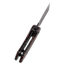 Kansept Mini Korvid 1.45" Blackwash CPM S35VN Red and Black G-mascus K3030S1