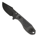 Tenable Tiny Dancer G014A4 – 3.17" Blackwash D2 Drop Point Blade, Black Micarta Handle, Fixed Blade EDC Knife – Designed by JB Stout