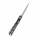Tenable Rafe L T1048A4 – 3.19" Satin 14C28N Blade, Ivory White & Black G10 Handle with Liner Lock