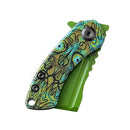 Kansept Mini Korvid 1.45" Grenn Coated 154CM Green G10 Green Undead Print T3030B2