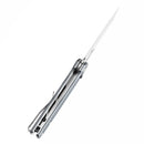 Tenable Shard 3.47" Stonewashed 14C28N Gray Aluminum with Diamond Pattern T1006V4