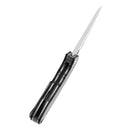Tenable Bömbur T1054A3 – 3.53" Stonewashed D2 Blade, Twill Carbon Fiber Handle with Liner Lock