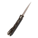 Tenable Fenrir T1034V8 – Black G10 Frag Pattern, 3.48" Rose Gold Nitro-V Blade, Sparrow Knife Co. Design