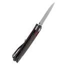 Tenable Raven T2109V3 – 3.14" Stonewashed 14C28N Drop Point Blade, Red & Black G-mascus Handle, Crossbar Lock – Designed by Black Bird Blades