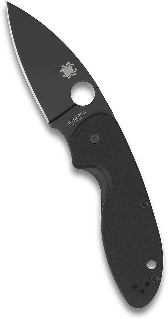 Spyderco Efficient Liner Lock Knife Black 2.98" 8Cr13MoV Black G-10 C216GPBBK