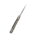 Kubey Knife Basilisk Button Lock Tan 3.23 inch 14C28N Tan G-10 KUB391C