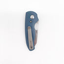 TRM Holier Nerd 2.2" MagnaCut Blade Blue Cerakote Titanium 3D Contoured Handles Deep Carry Clip USA Made