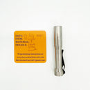 Dawson Machine Craft Divot Slimmer Titanium EDC Flashlight – Smooth Finish, 10440 Button Top