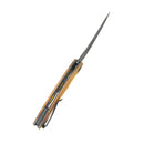 Kubey Scimitar 3.46" 14C28N Brown Ultem KUB173H