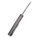 Tenable Bömbur T1054C1 – 3.53" Stonewashed D2 Blade, Black & Red G-Mascus Handle with Liner Lock