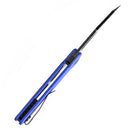 Kansept Egress 3.47" Black Stonewashed 14C28N Blue G10 T1033A2