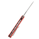 Kansept Qilin 3.43" Damascus Red G10 K1047A1