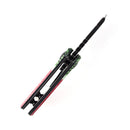 Kansept Mini Korvid 1.45" Stonewashed 154CM Jade G10 with Watermelon Print Red T3030C1