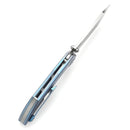 Kansept Tipper 3.38" CPM S35VN Blue Anodized Titanium Plain Blue K1079A1