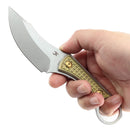 Kansept Niko 2.9" Bronzed Anodized Titanium with Frag Pattern Plain Bronze D2 G004A3
