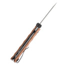 Kansept BTF 3.24" Damascus Brown Micarta K1064A4