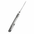 Kansept Tarkin 3.42" Damascus Bead Blasted Titanium with Holes Gray K1078A5