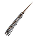 Tenable Fenrir T1034V6 – Blue Micarta, 3.48" Rose Gold Nitro-V Blade, Sparrow Knife Co. Design