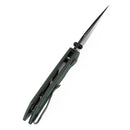 Tenable Fenrir T1034V12 – Green G10 Frag Pattern, 3.48" Blackwashed Nitro-V Blade, Sparrow Knife Co. Design