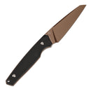 Tenable Parr G011B2 – 3.12" Rose Gold Coated 14C28N Reverse Tanto Blade, Black G10 Handle, Kydex Sheath – Designed by Jonathan Styles