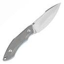 Tenable Luccio G007A4 – 3.81" Stonewashed 14C28N Blade, Grey G10 Handle