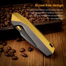 Remette RT-WK1 Disassembly 3.46" M390 DLC Golden Black RT-WK1-G