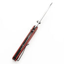 Kansept Beaver 3.44" Stonewashed Nitro-V Dark Red Anodized Aluminum T1105V3