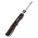 Tenable Model 6 T1022V8 – 3.1" Stonewashed 14C28N Sheepsfoot Blade, Red & Black G-mascus Handle, Crossbar Lock – Designed by Nick Swan