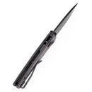 Tenable Raven T2109V7 – 3.14" Blackwashed 14C28N Drop Point Blade, Purple Micarta Handle, Crossbar Lock – Designed by Black Bird Blades