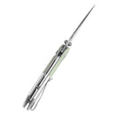 Tenable Fenrir T1034S7 – 3.45" Stonewashed 14C28N Blade, Jade G10 + Plain Aluminum Handle