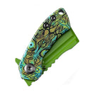 Kansept Mini Korvid 1.45" Grenn Coated 154CM Green G10 Green Undead Print T3030B2